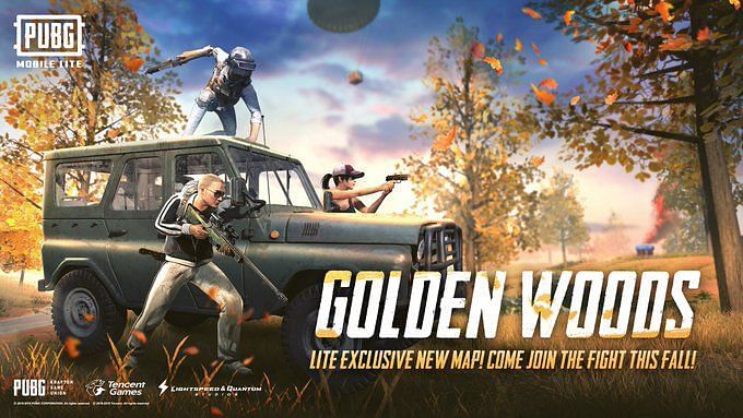 The new Golden Woods Map (Image credit: PUBG Mobile Lite, Twitter)