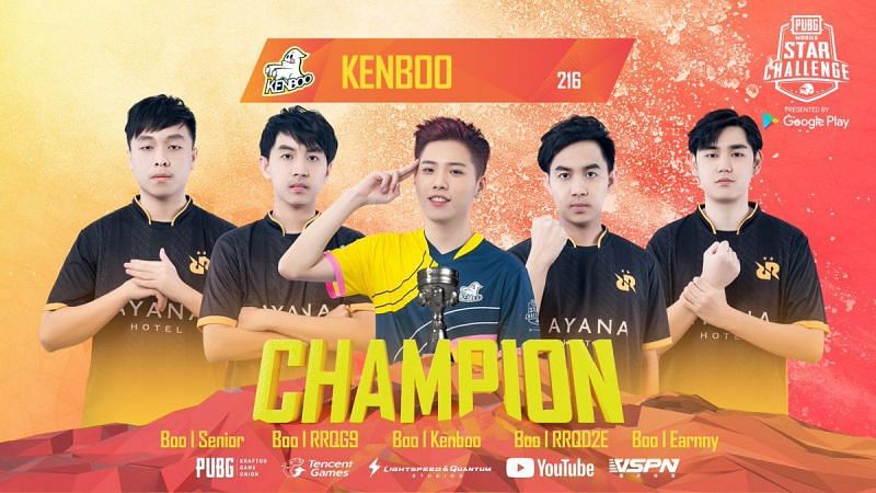 Team KENBOO were crowned champions (PC: Twitter)