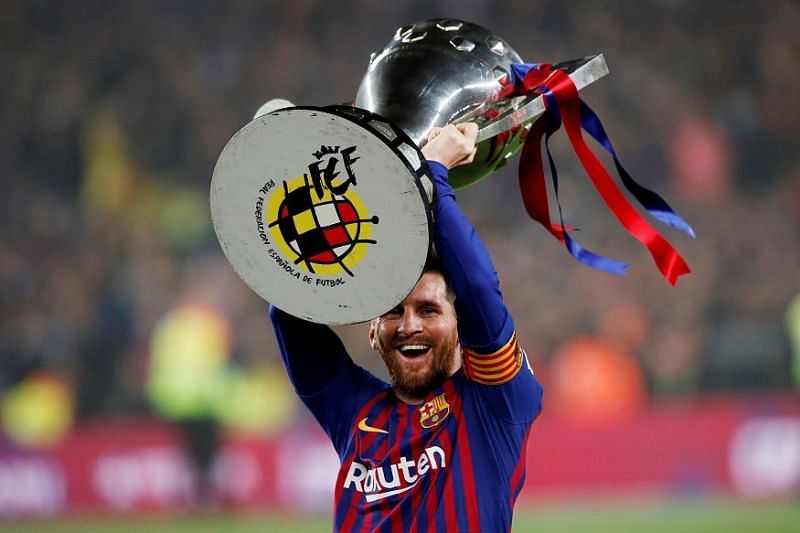 Messi has won 10 La Liga titles with Barcelona.