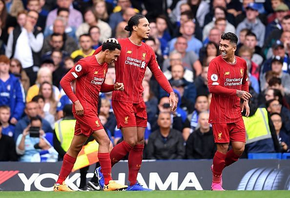 Alexander-Arnold and Firmino scored as Liverpool were 2-1 winners in a hard-fought victory over Chelsea