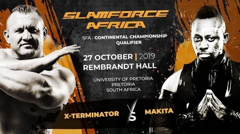 Makita will wrestle his first match in South Africa by taking on SA's own X-Terminator