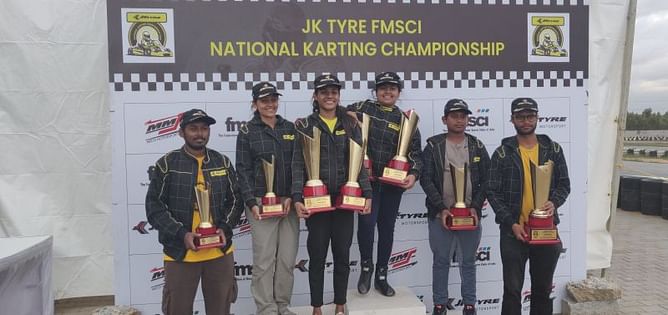 Muskan Jubbal wins karting slalom title in Girls On Track