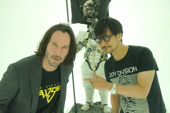 Keanu Reeves and Hideo Kojima