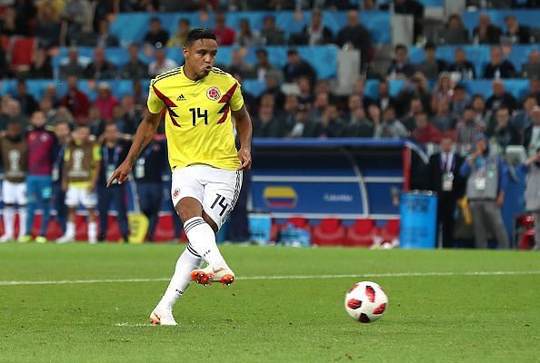 Luis Muriel in action for Colombia