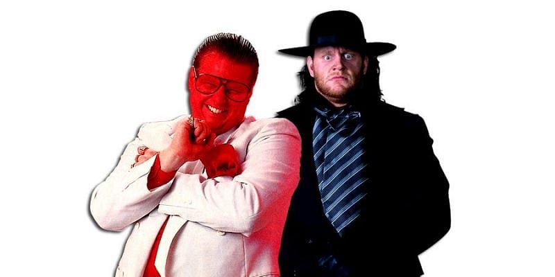 Kane the Undertaker with his original manager, Brother Love.
