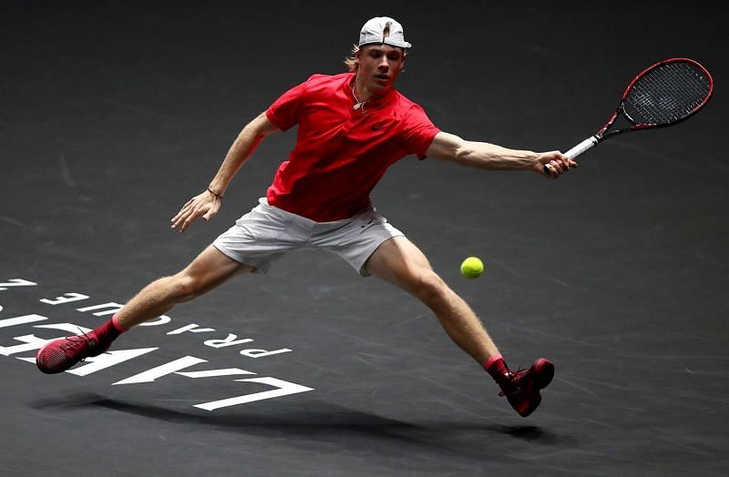 Denis Shapovalov during action in the Laver Cup-2017.