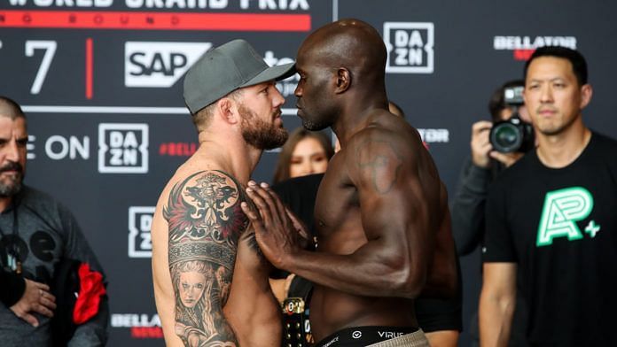 The fight between Bader and Kongo was declared a No Contest
