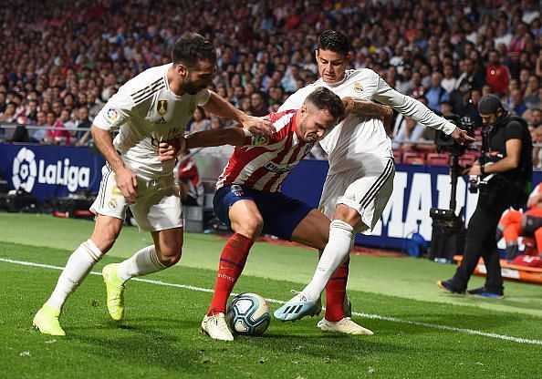 Real Madrid traveled to face Atletico Madrid in the Madrid Derby