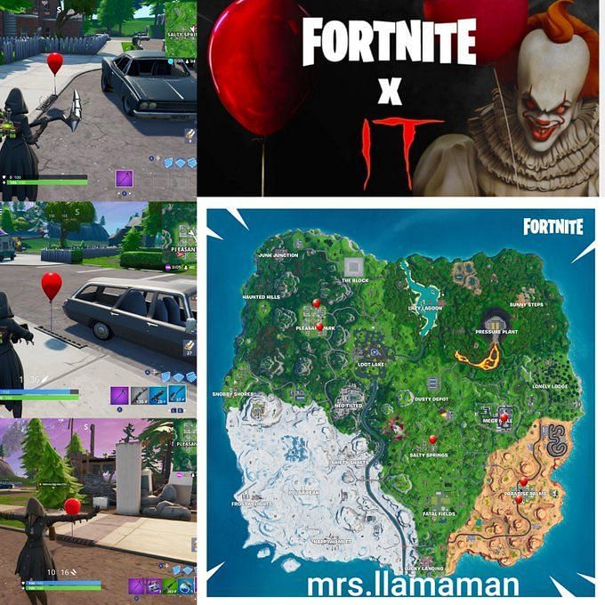 Where to find the balloon in Fortnite (Image Source: Lydia Deneez, Twitter)