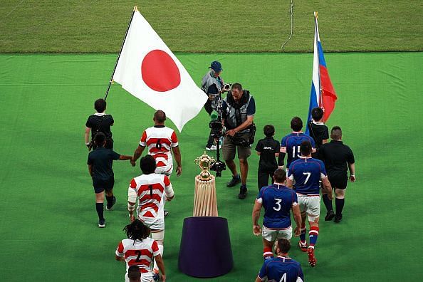 Russia take the field against tournament hosts Japan