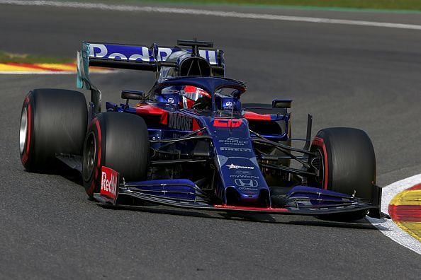 Danil Kvyat was a man on a mission during the Belgium Grand Prix