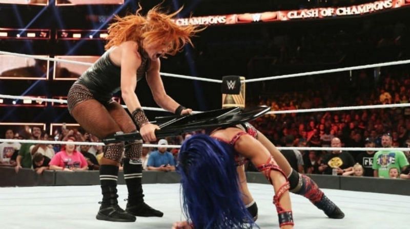 Sasha Banks laid down a challenge for Hell in a Cell on Raw