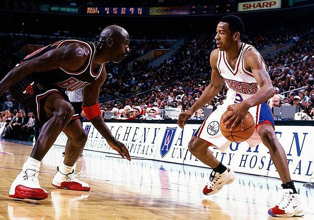 Rookie Allen Iverson wearing Reebok The Answer 1