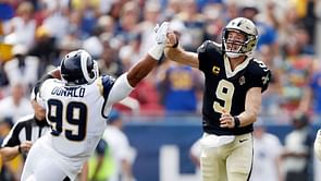 Brees and Donald sidelined with injuries in Rams v Saints