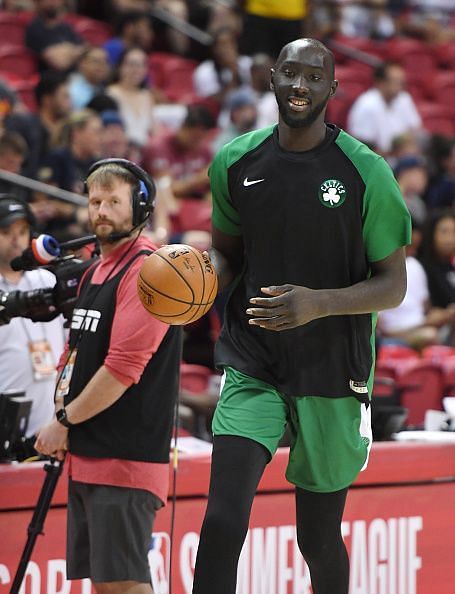 Tacko Fall in the 2019 Summer League vs. the Memphis Grizzlies
