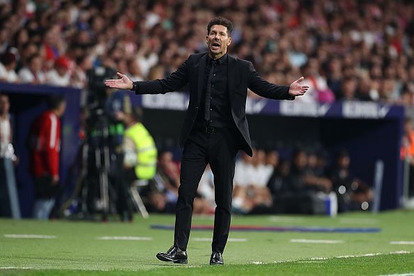 Diego Simeone was an animated figure on the sidelines.