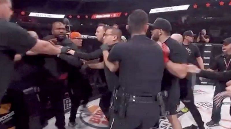 Rampage and Bader almost came to blows after the Bellator 226 main event.