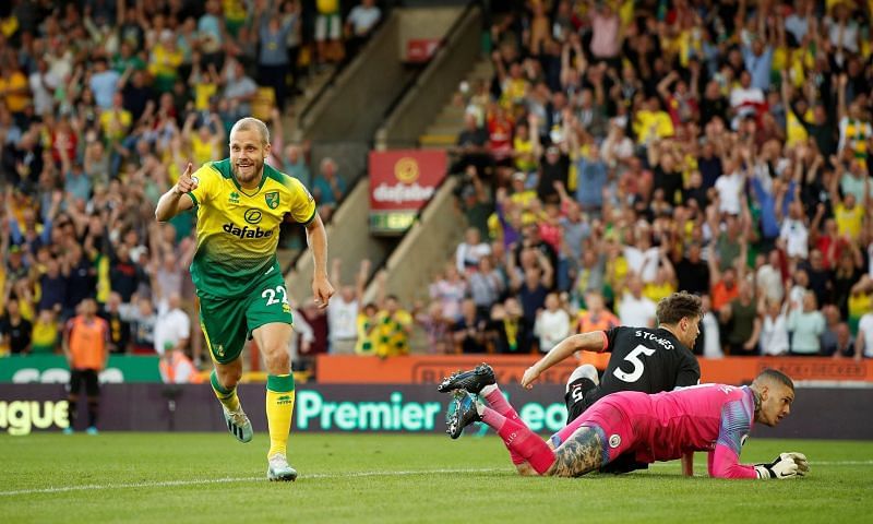 Pukki created the assist for Cantwell and applied the finishing touch to restore Norwich&#039;s two-goal cushion