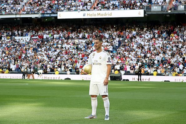 Real Madrid Unveil New Signing Eden Hazard