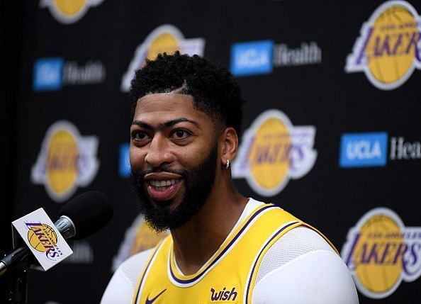 Anthony Davis during the Los Angeles Lakers&#039; Media Day