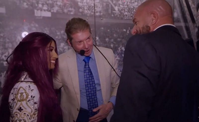 Banks with Vince and Triple H
