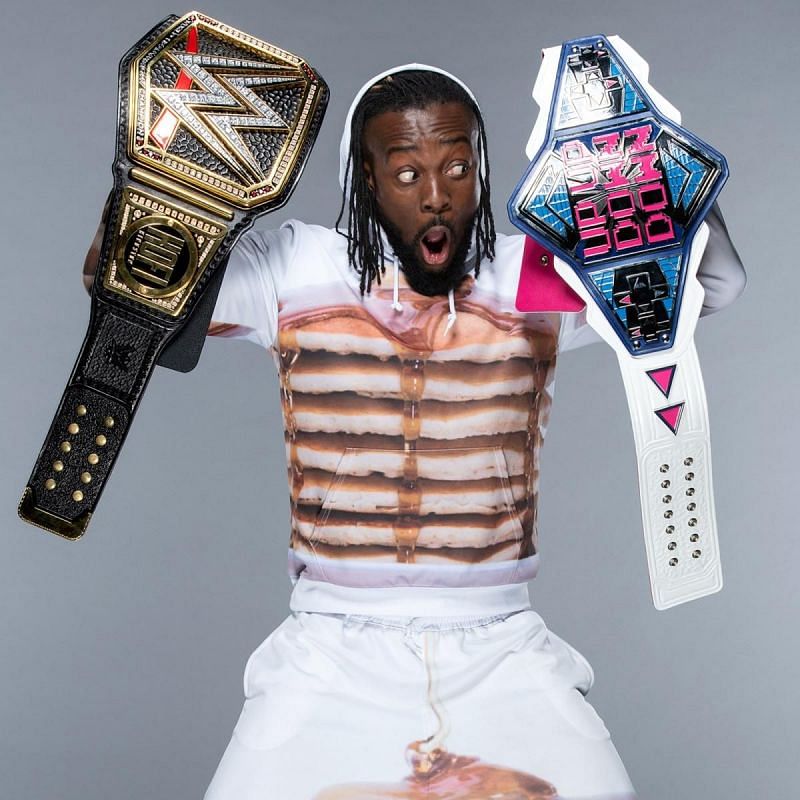 Kofi Kingston was the first person to hold the UpUpDownDown title and a WWE title at the same time