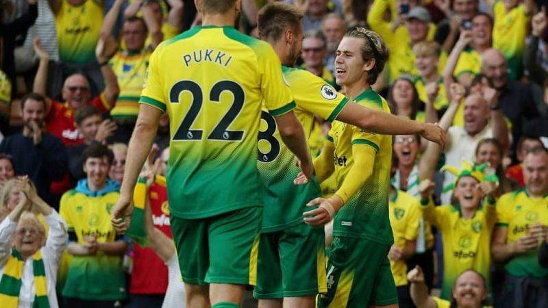 Norwich stunned champions Manchester City during an action-packed 3-2 home win on Saturday evening