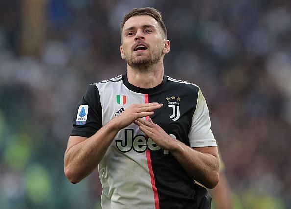 Ramsey scored his first goal for Juventus against Hellas Verona
