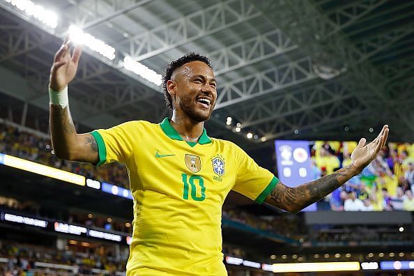 Neymar celebrates