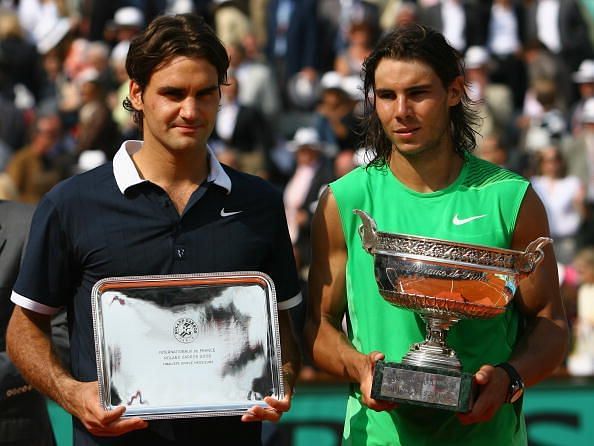 Nadal beat Federer in the 2008 French Open final