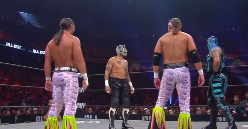 The Lucha Bros and The Young Bucks went through a hellacious match