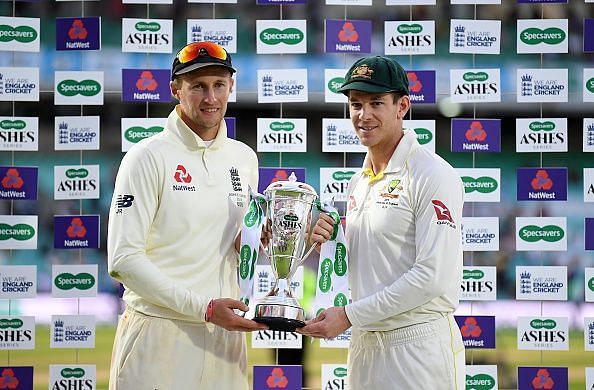 The Ashes was shared by England and Australia.