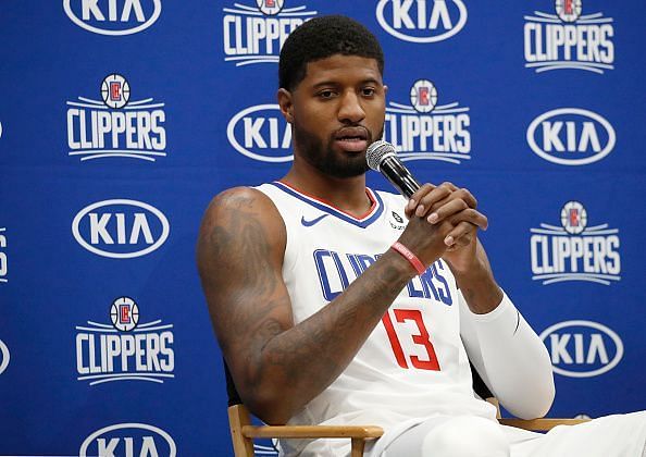 Paul George spoke at the Los Angeles Clippers&#039; Media Day