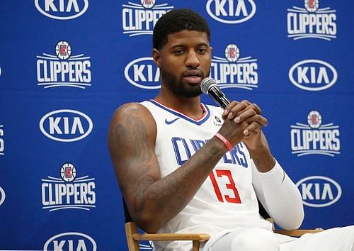 Paul George spoke at the Los Angeles Clippers' Media Day