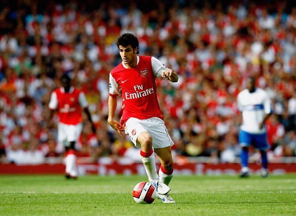 Cesc Fabregas in action for Arsenal