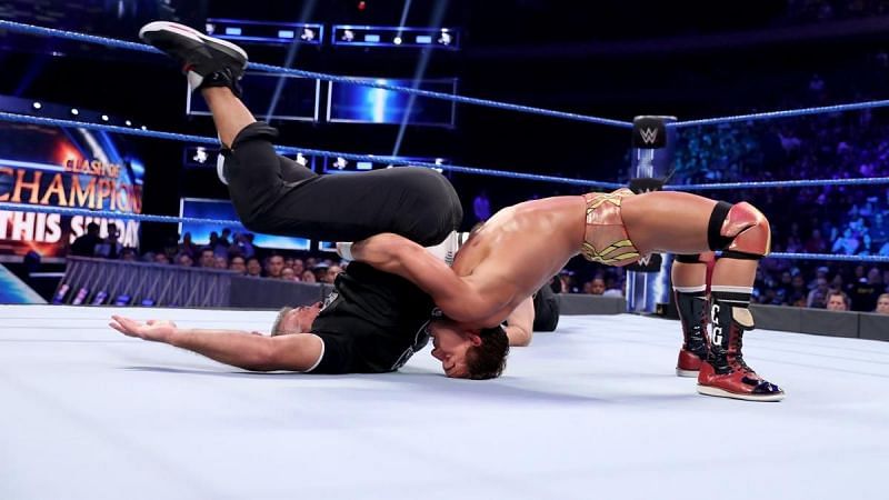 Gable pulled off some top moves against Shane McMahon