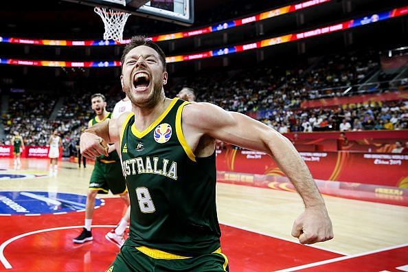 Matthew Dellavedova was impressive as Australia defeated Canada in Group H