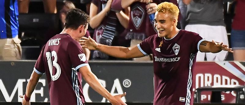 Colorado Rapids forward Andre Shinyashiki