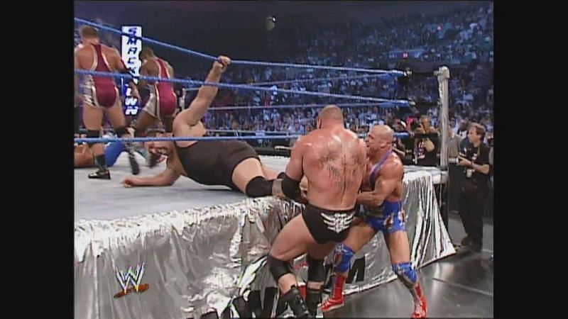 Brock Lesnar and Kurt Angle teaming up