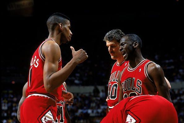 Michael Jordan #23 playing for the Chicago Bulls
