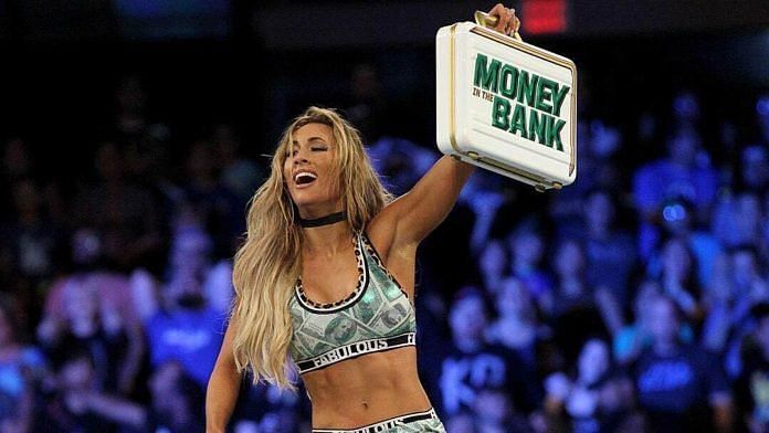 Carmella became the first-ever woman to win Money in the Bank ladder match.
