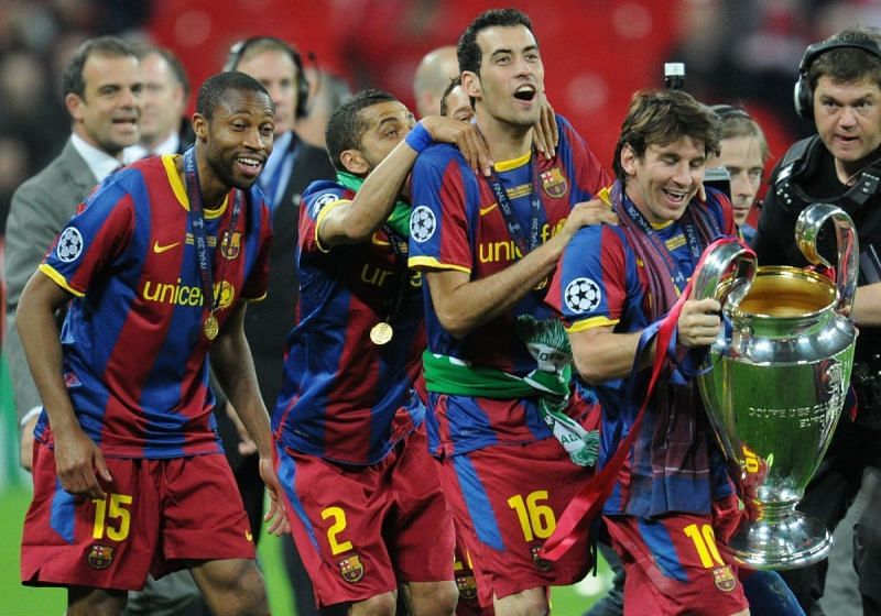 Messi helped Barcelona to the 2011 Champions League trophy
