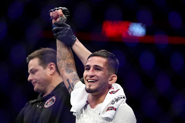 Sergio Jerome Pettis had his hand raised at the end of a &#039;tactical&#039; contest against Tyson Nam at Fight Night 159