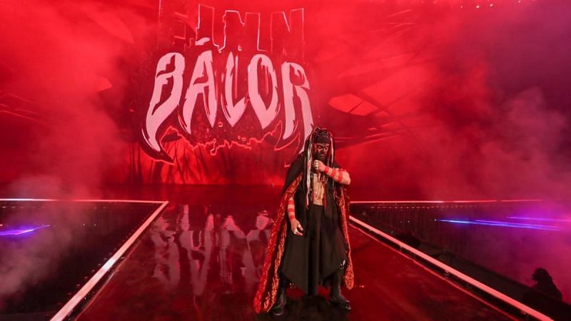 The Demon King Finn Balor making his entrance at WrestleMania 35