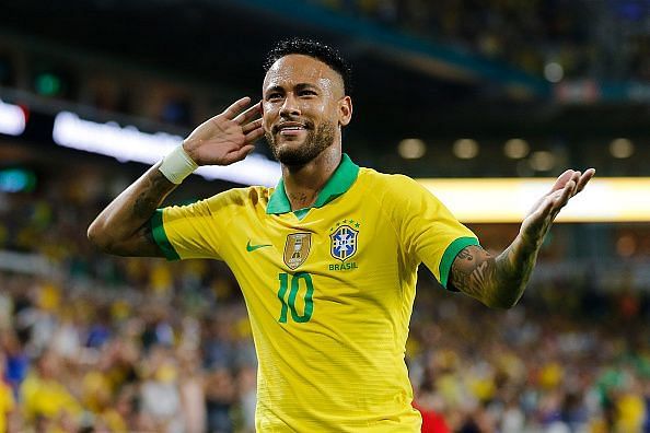 Neymar made a goalscoring return for Brazil after a spell on the sideline with an injury.
