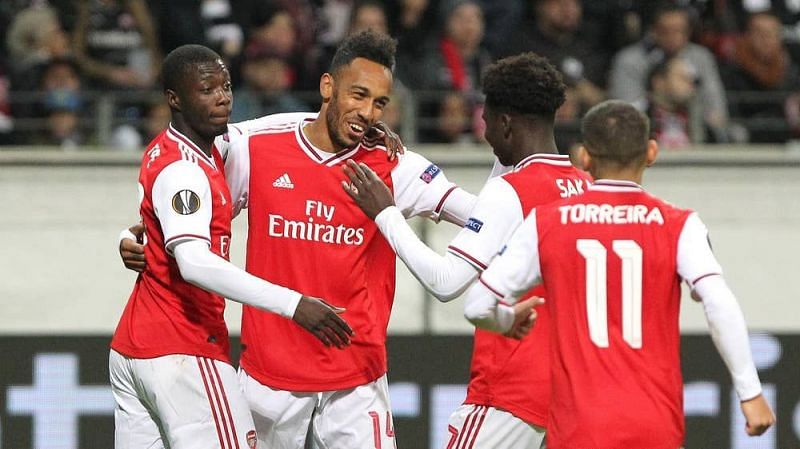 Arsenal notched a 3-0 victory against Frankfurt