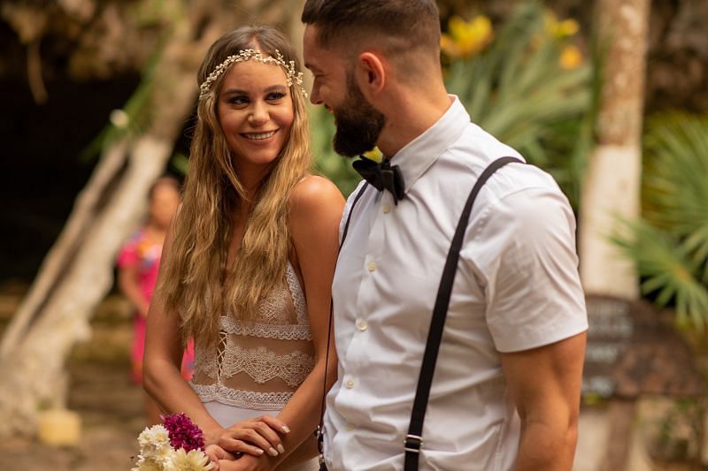 Finn Balor and Veronica Rodriguez.