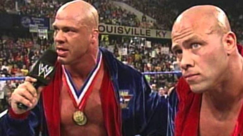 Kurt Angle and his brother