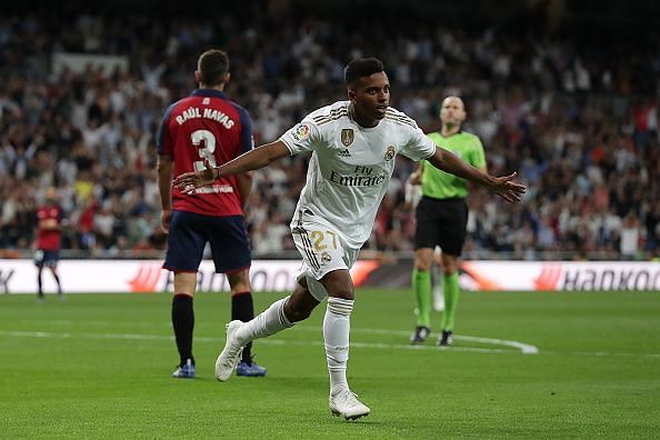 Rodrygo scored in his first start for Real Madrid against Osasuna