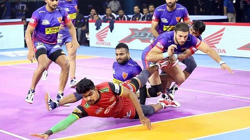 Dabang Delhi K.C. defeated Bengaluru Bulls in the opening match of Delhi leg.